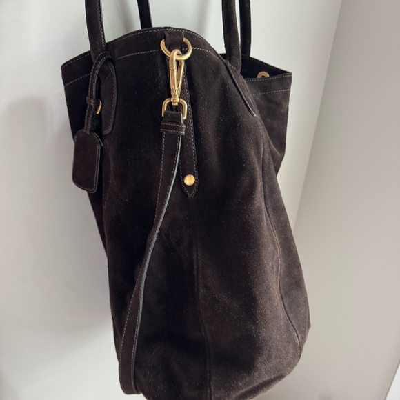 Prada Suede Handbag / Tote - Picture 3 of 11